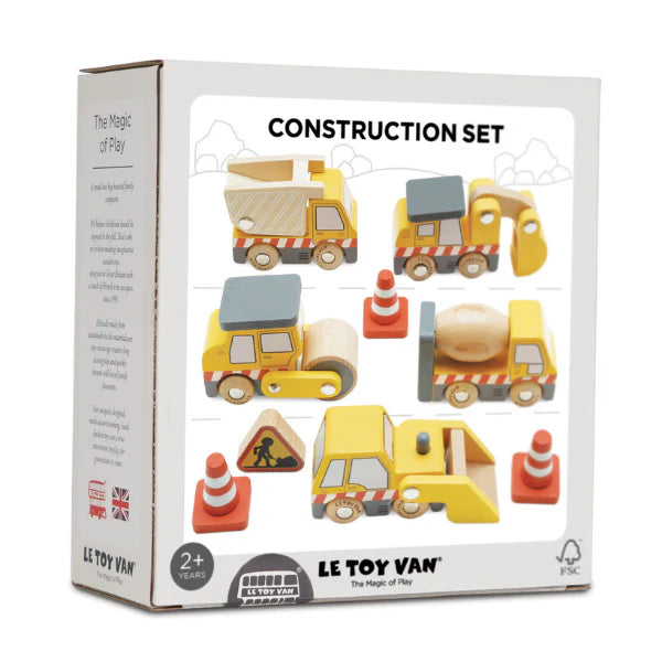 Le Toy Van Construction Toy Cars, Trucks & Diggers - 7 Pc