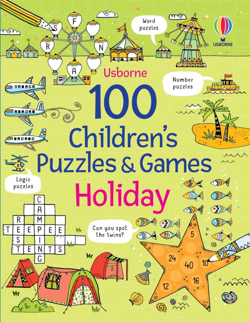Usborne 100 Children’s Puzzles and Games - Holiday