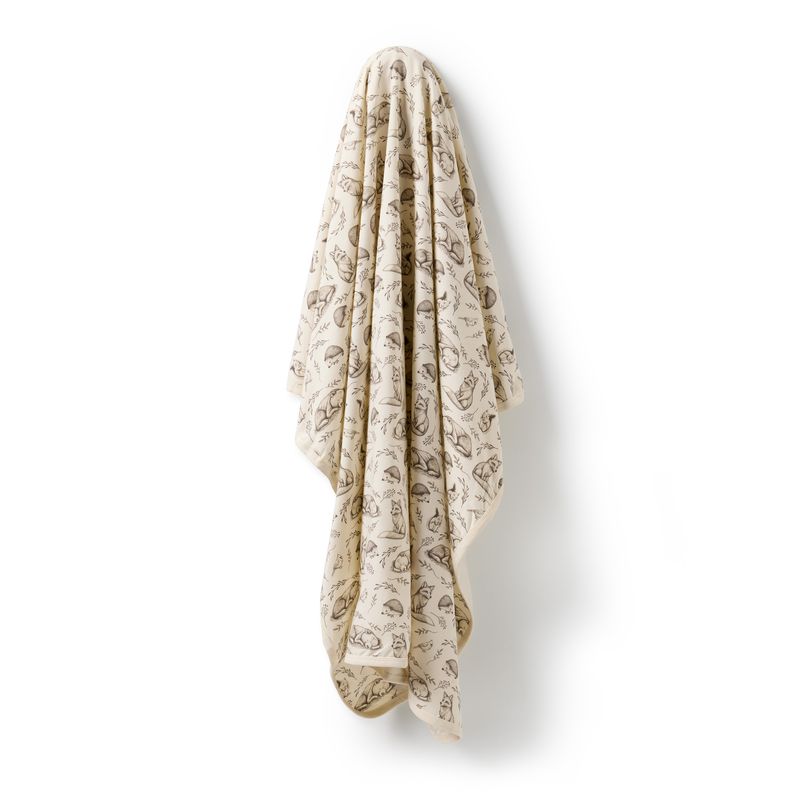 Wilson and Frenchy Foxglove Forest Organic Bunny Rug