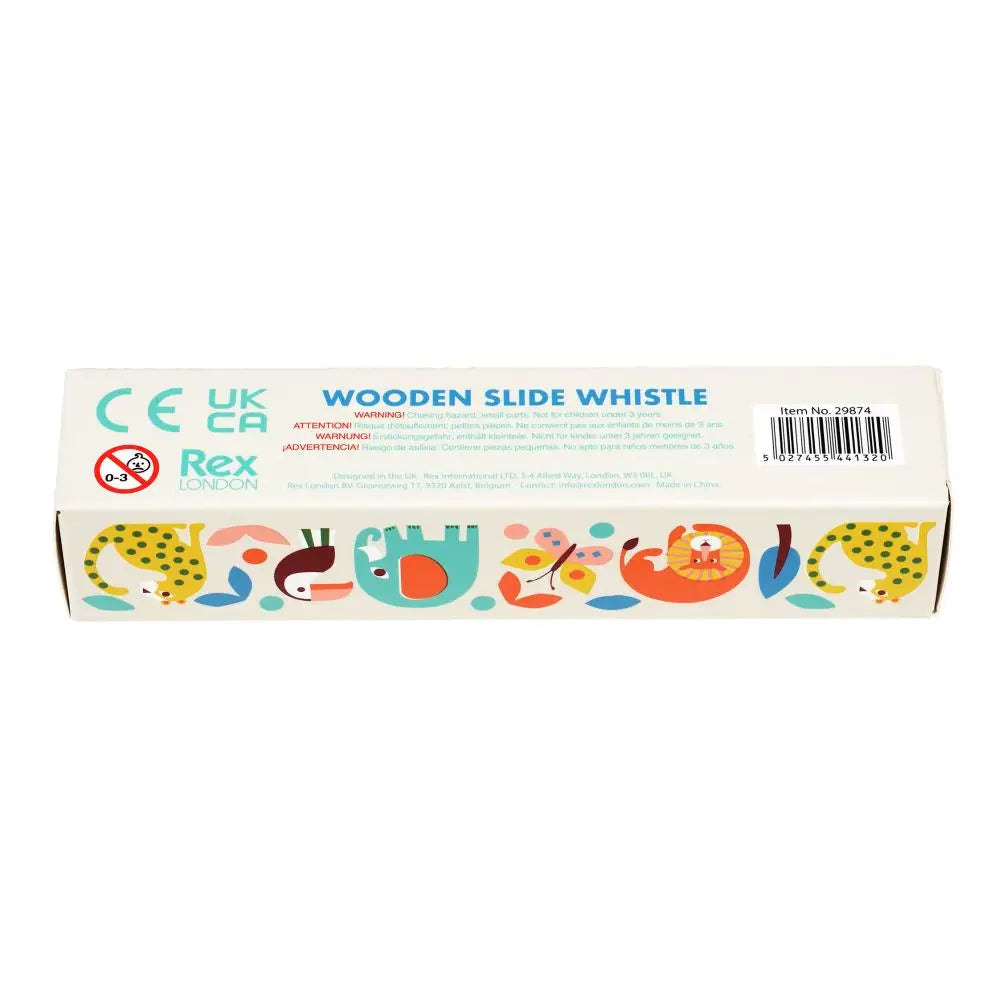 Rex London Wooden Toy - Wild Wonders Slide Whistle