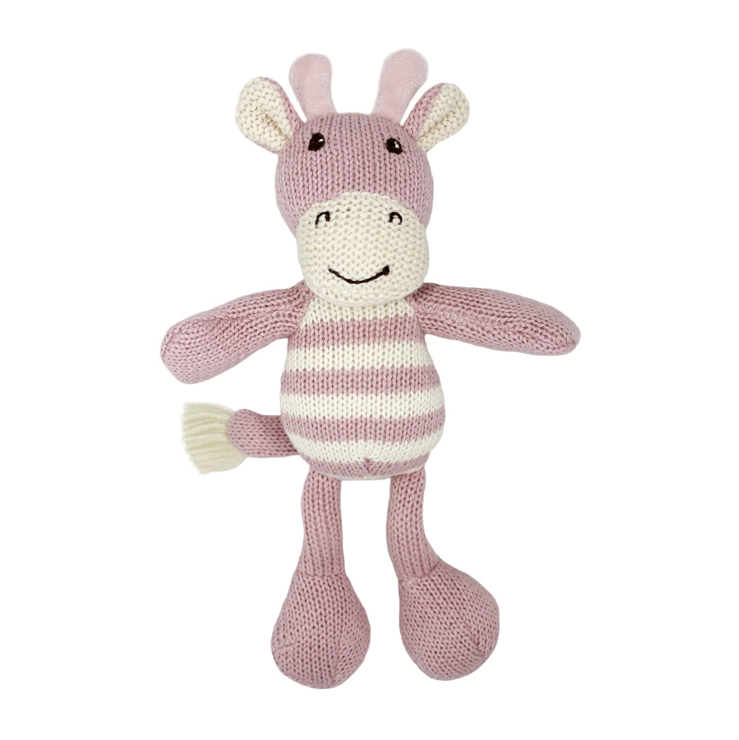 Lily and George Ellie Stripey Giraffe Rattle