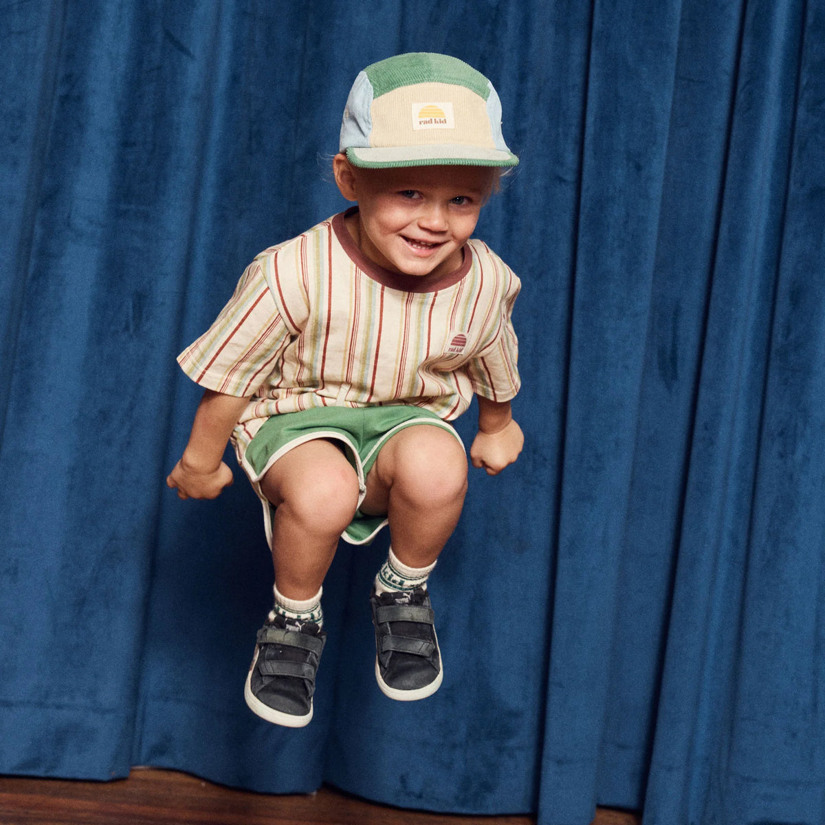 Banabae Rad Kid Five Panel Splice Cord Cap - Lagoon