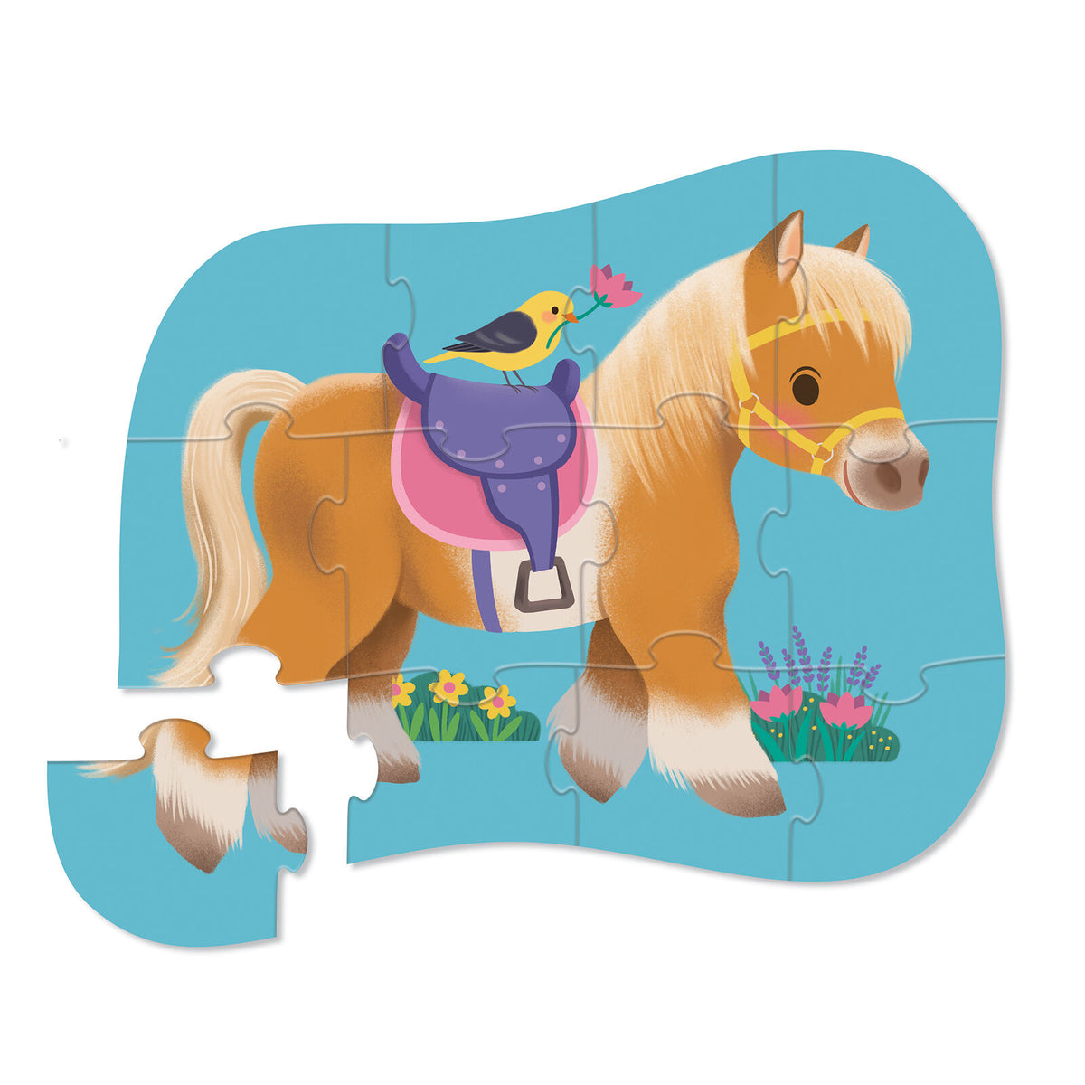 Crocodile Creek Mini Puzzle 12 pc - Pretty Pony