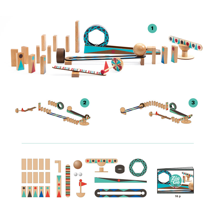 Djeco Zig & Go Roll - 28 pcs