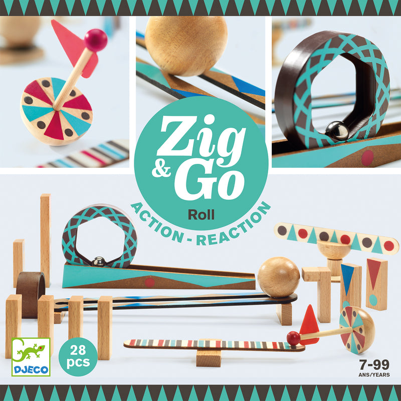 Djeco Zig & Go Roll - 28 pcs