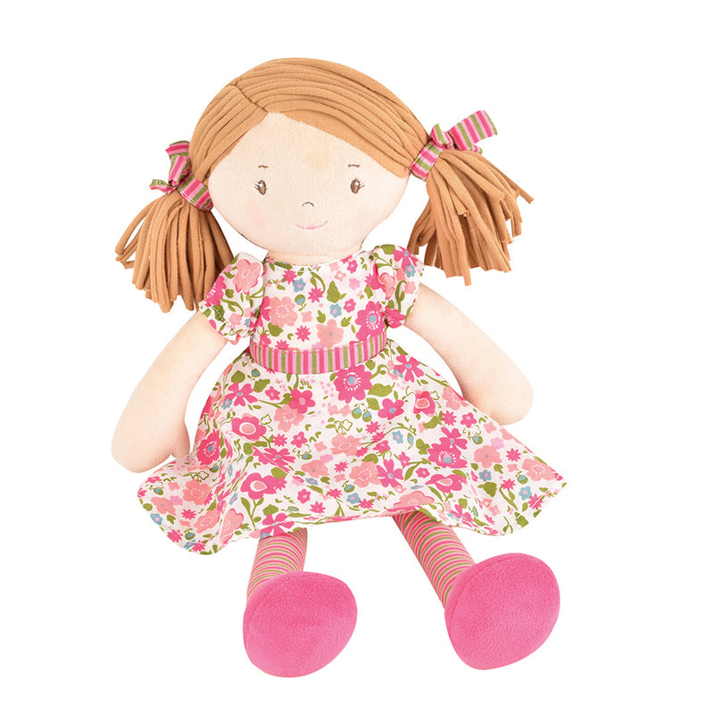 Bonikka Fran Doll with Light Brown Hair & Floral Pink Dress