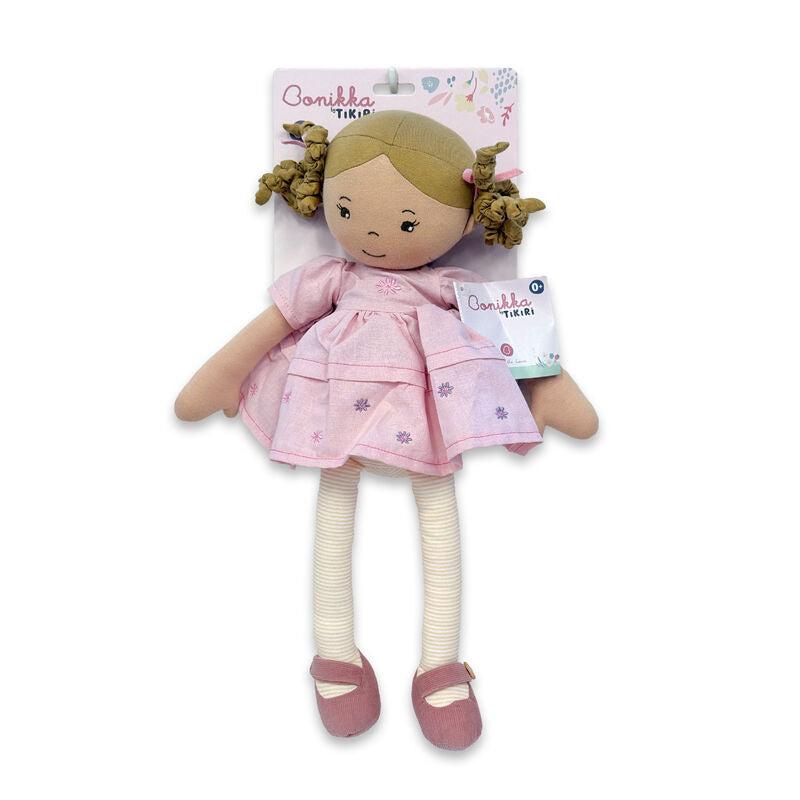 Bonikka Amelia Linen Doll with Light Brown Hair