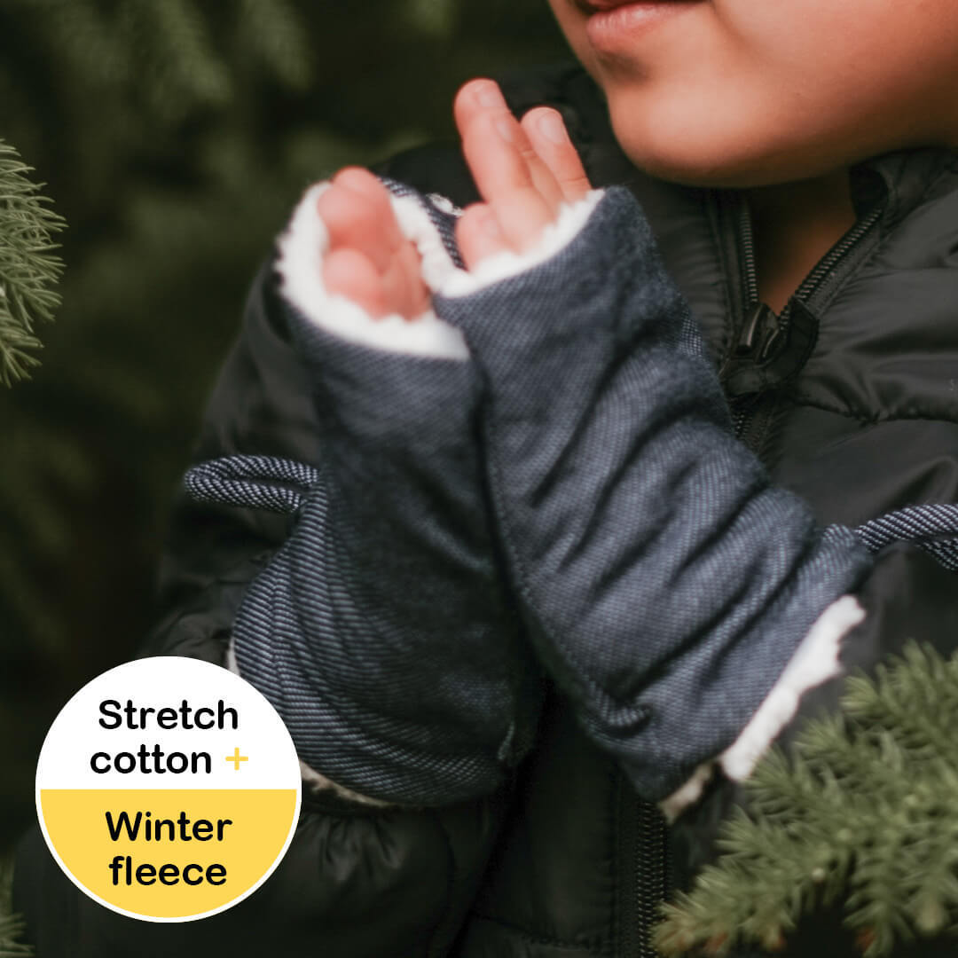 Bedhead Fleecy Fingerless Kids Winter Mittens