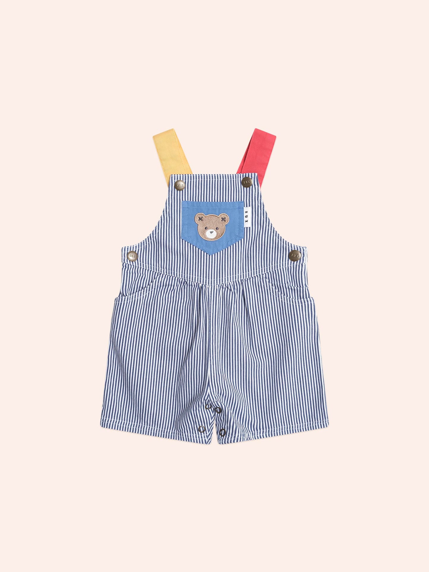 Huxbaby Classic Stripe Short Overalls