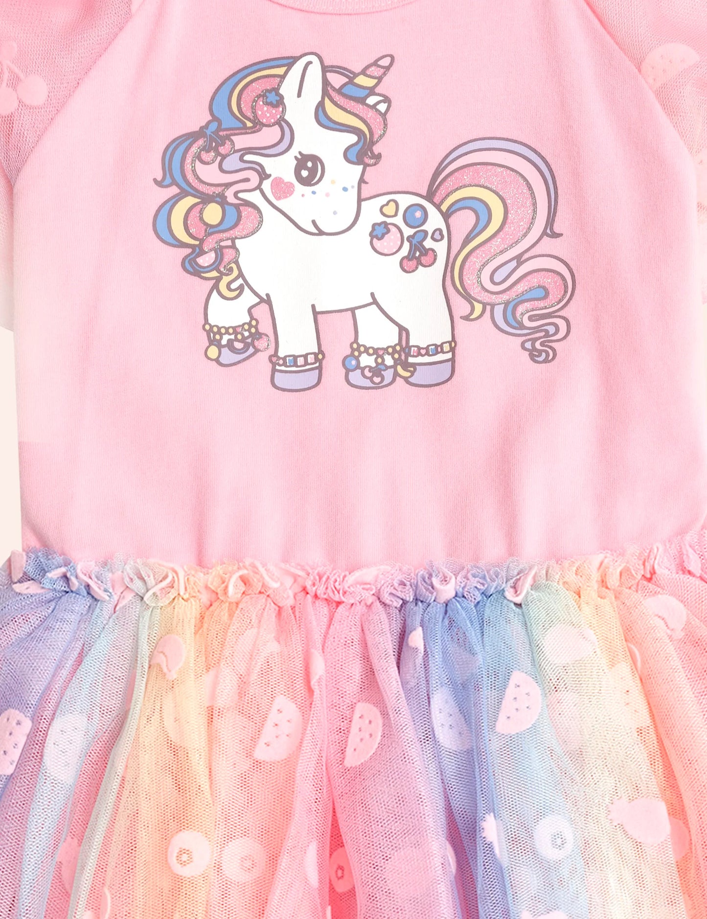 Huxbaby Rainbow Unicorn Tulle Dress