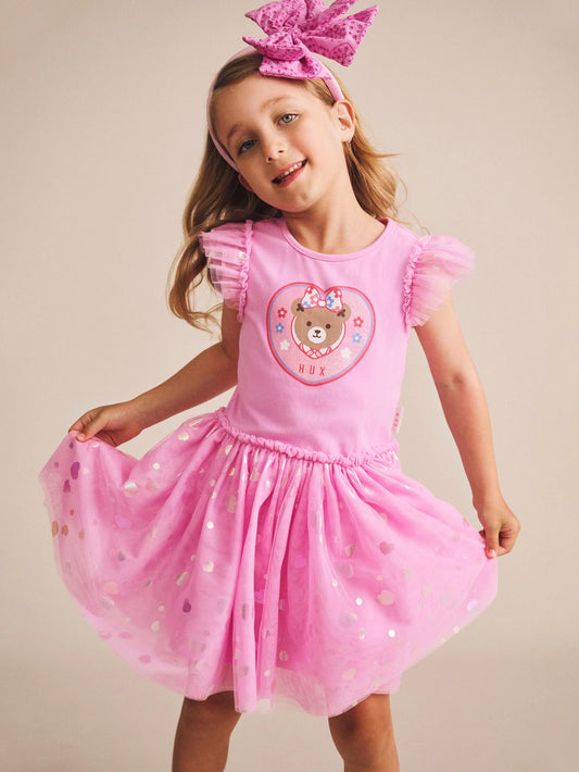 Huxbaby Party Hearts Tulle Dress