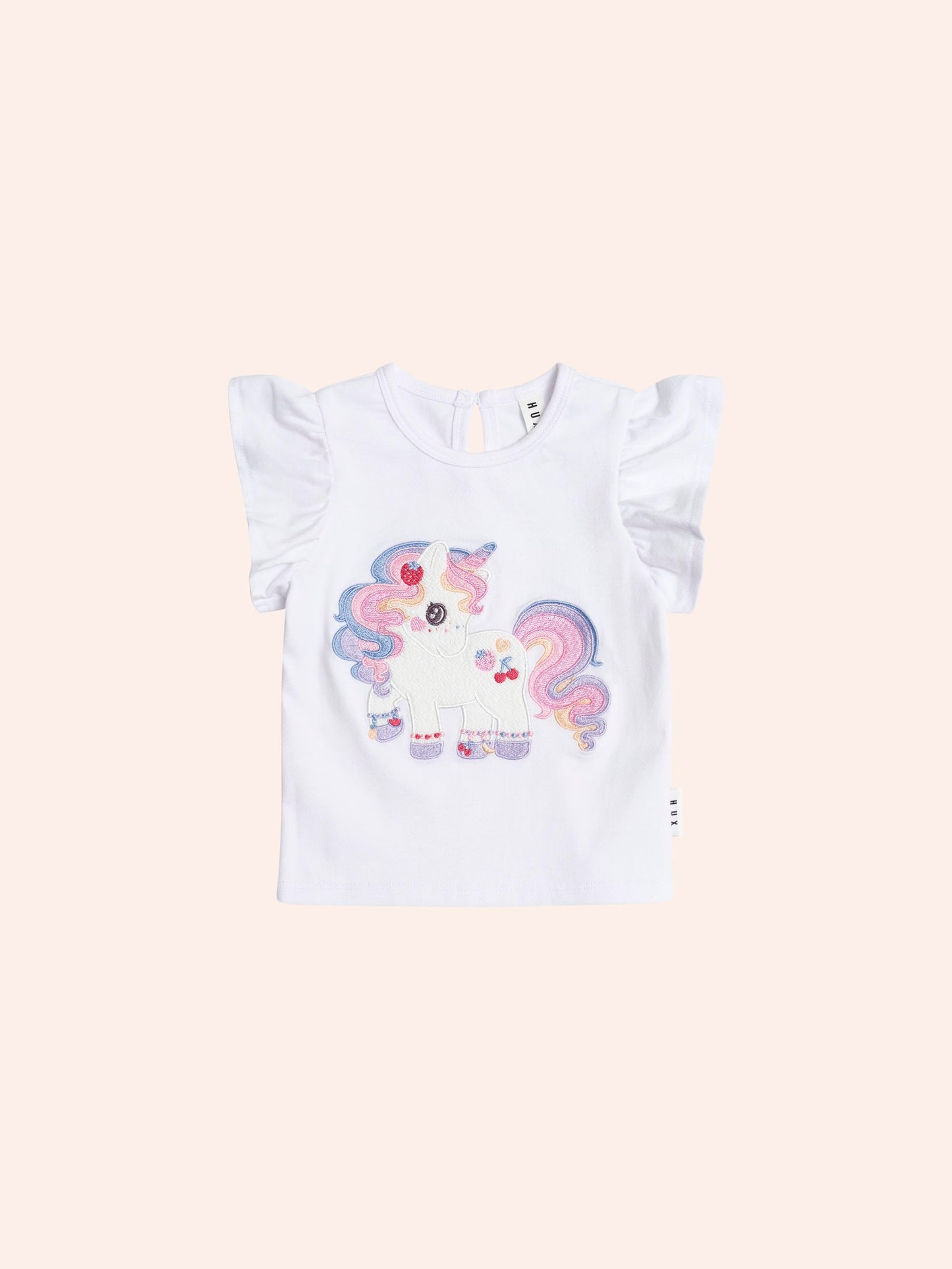 Huxbaby Tutti Frutti Unicorn Frill Tee