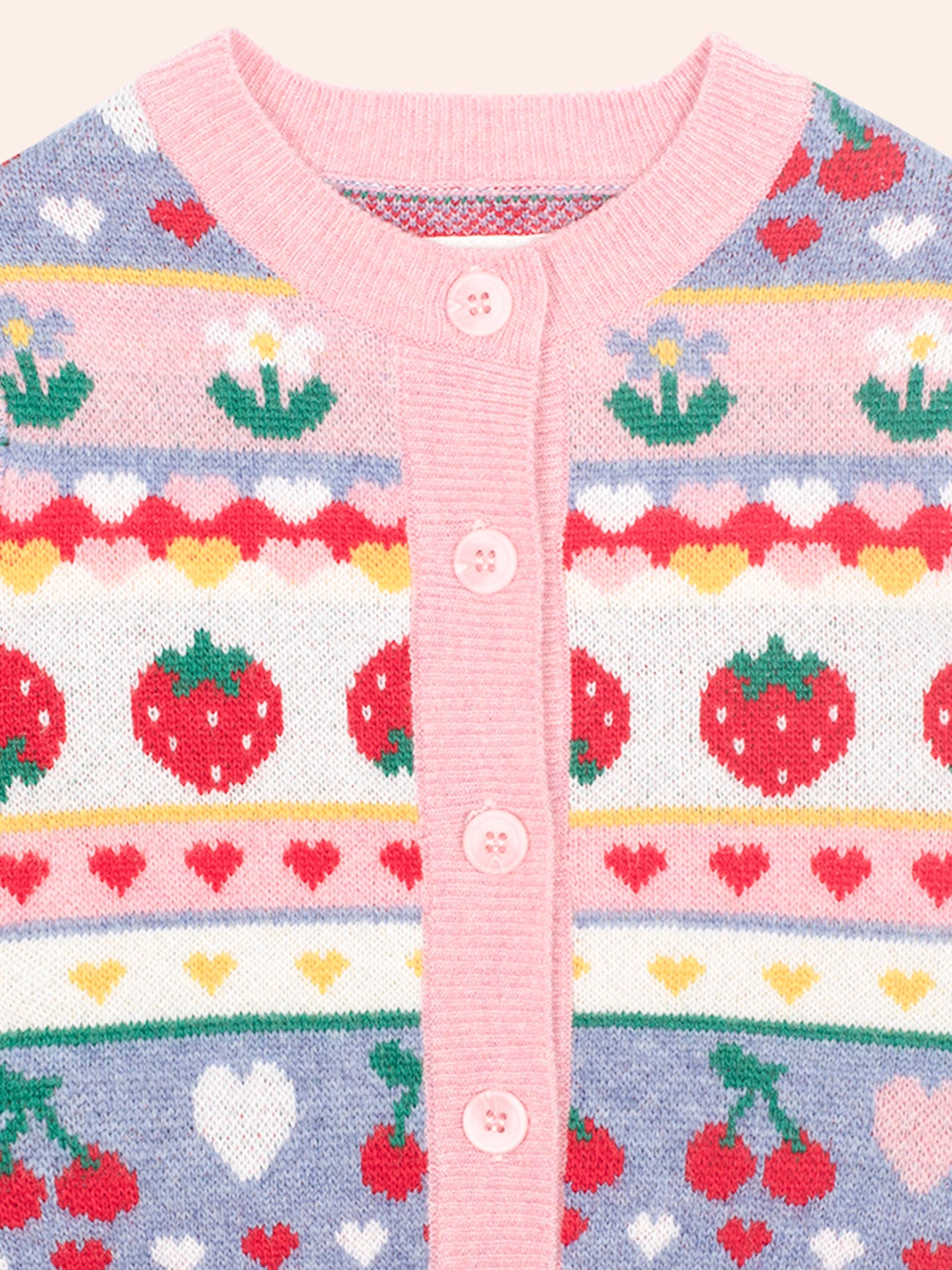Huxbaby Tutti Frutti Floral Knit Cardi