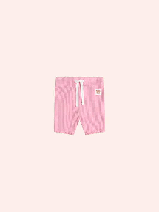 Huxbaby Pink Rib Bike Shortie