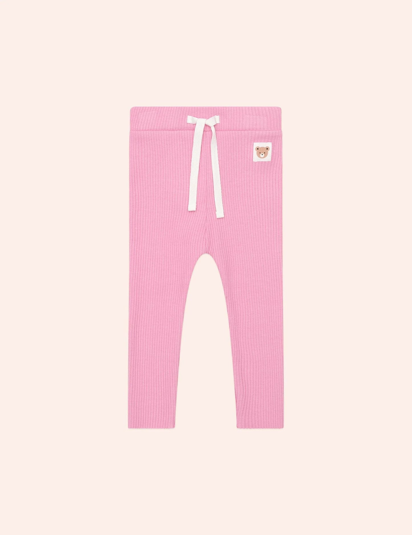 Huxbaby Pink Rib Leggings