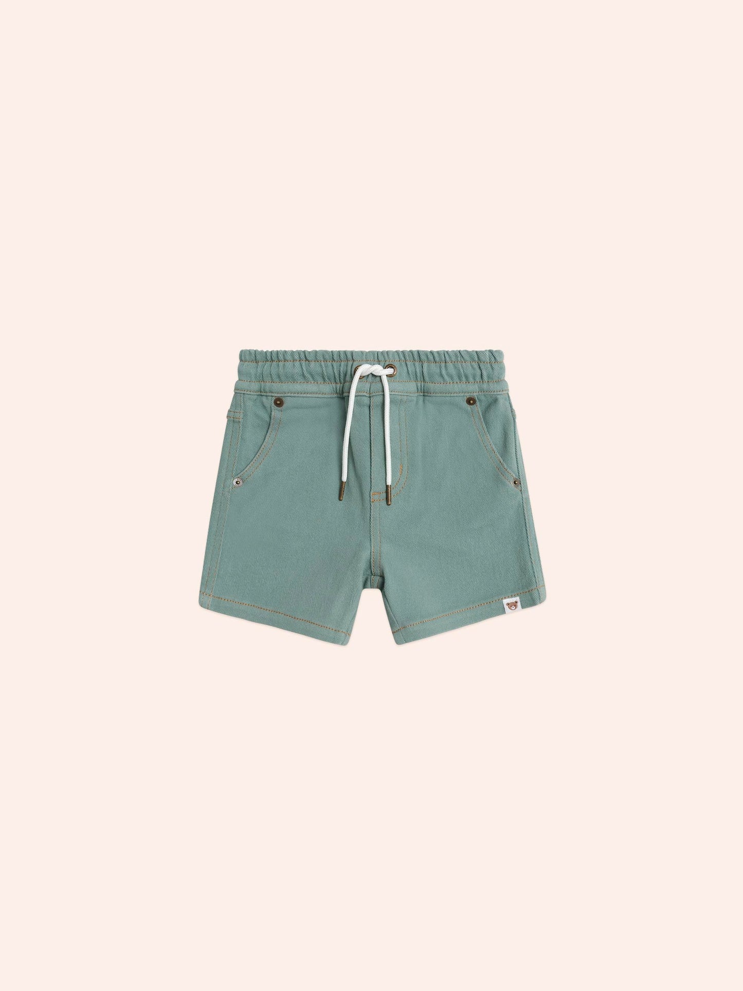 Huxbaby Denim Huxbear Shorts Green