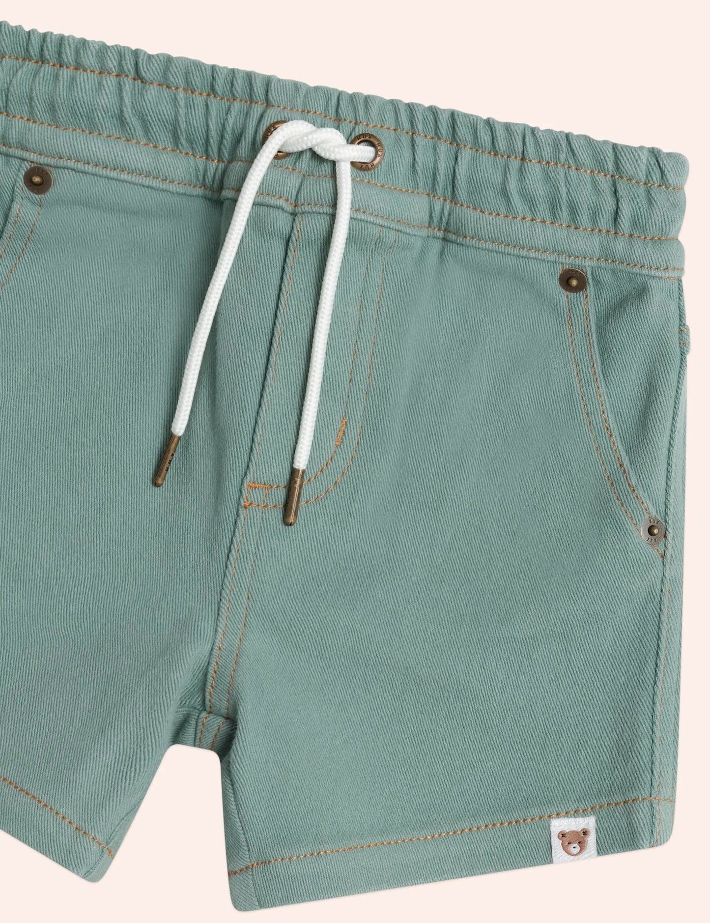 Huxbaby Denim Huxbear Shorts Green