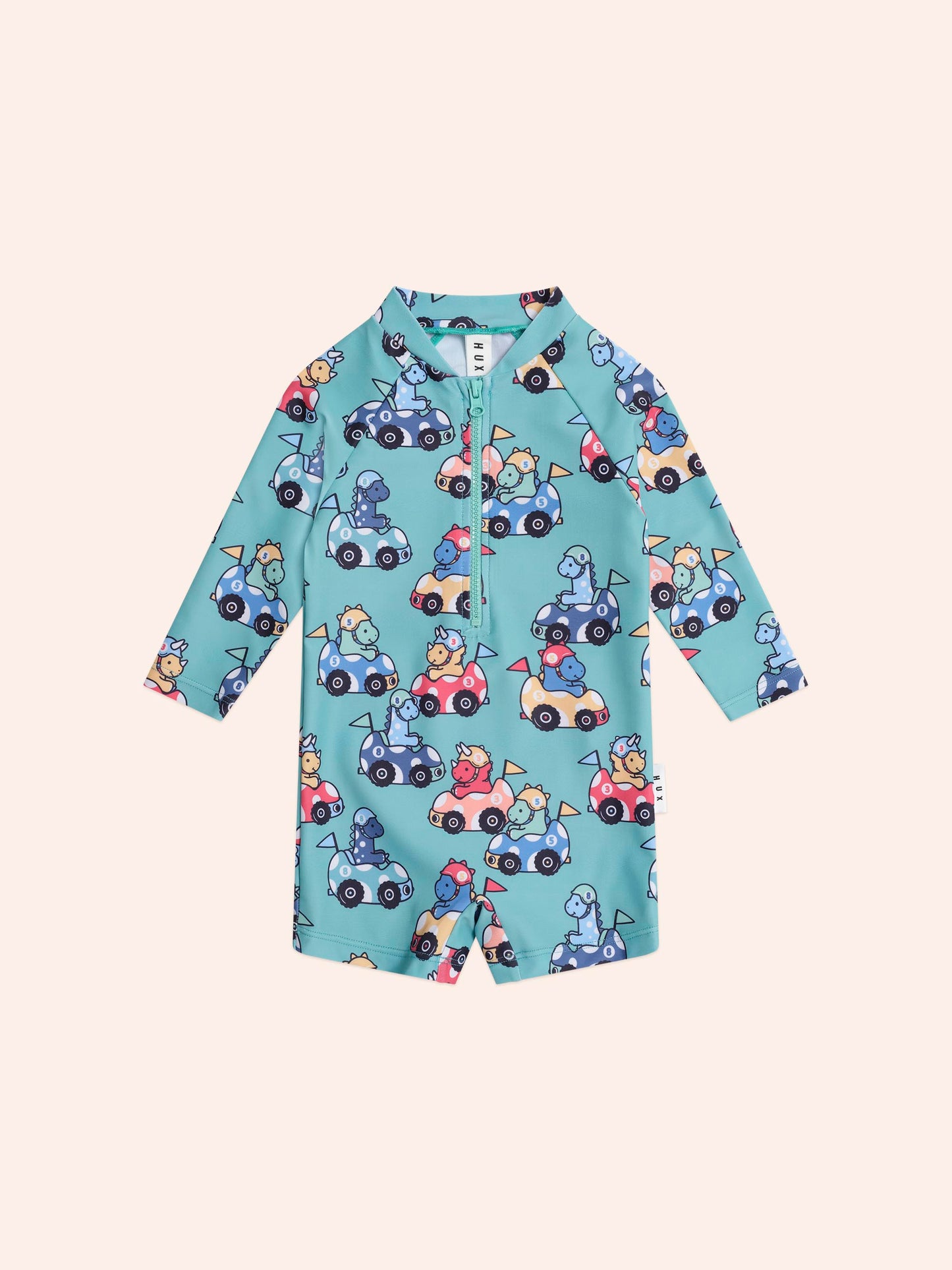 Huxbaby Racer Dino Swimsuit Shortie
