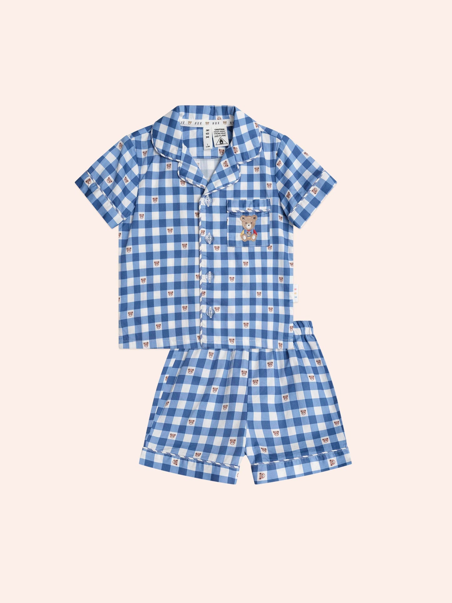 Huxbaby Huxbear Check PJ's