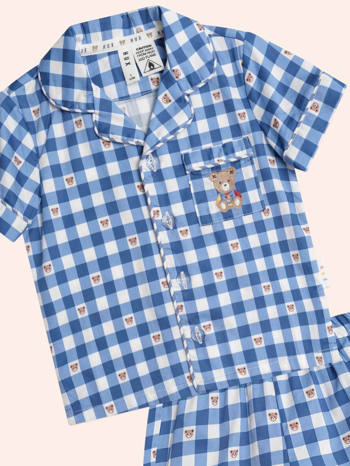 Huxbaby Huxbear Check PJ's