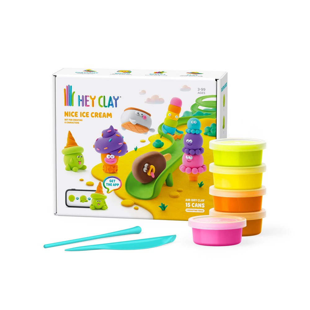 Hey Clay Nice Ice Cream Set (15 cans)
