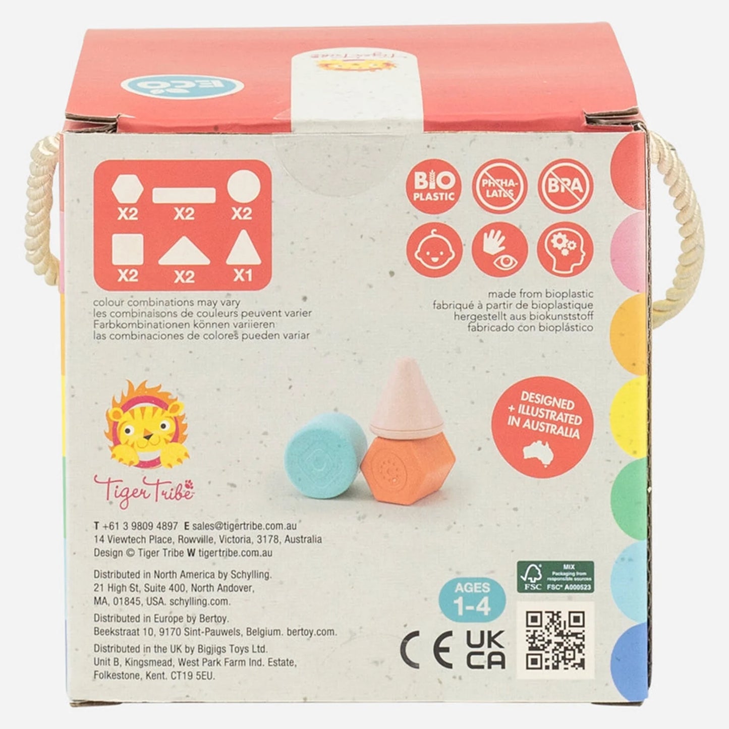 Tiger Tribe Rattle and Stack Blocks Starter pack (11 piece)