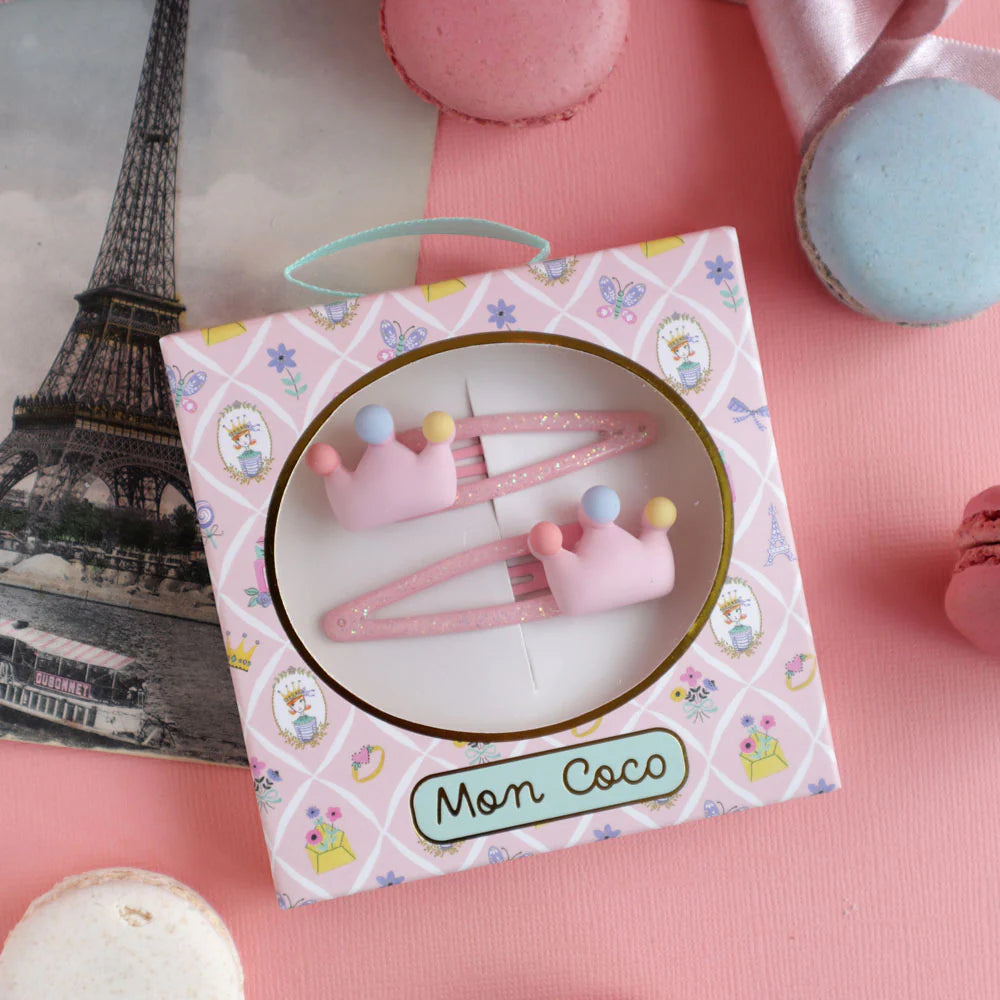 Mon Coco Princess Crown Hair Clips