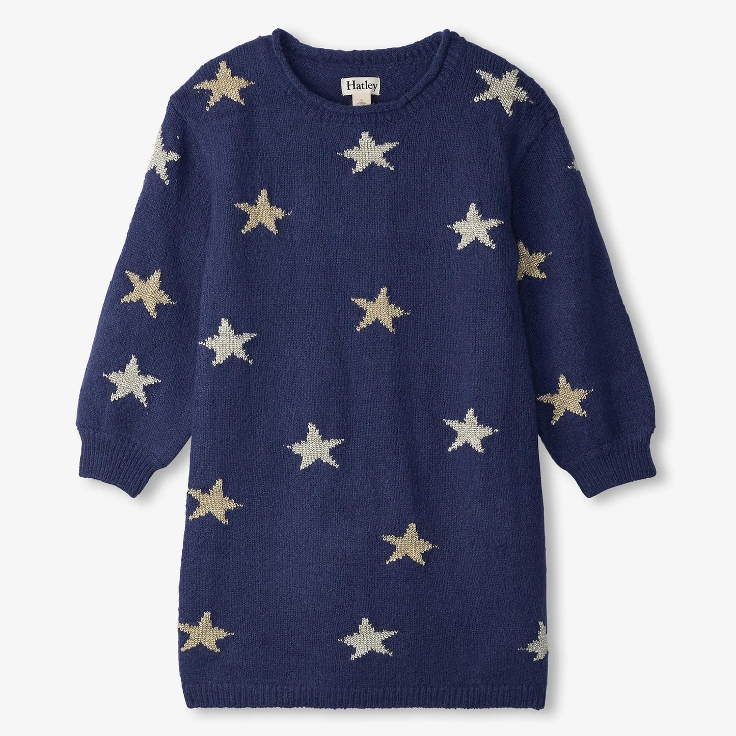 Girls Blue Starlight Sweater Dress