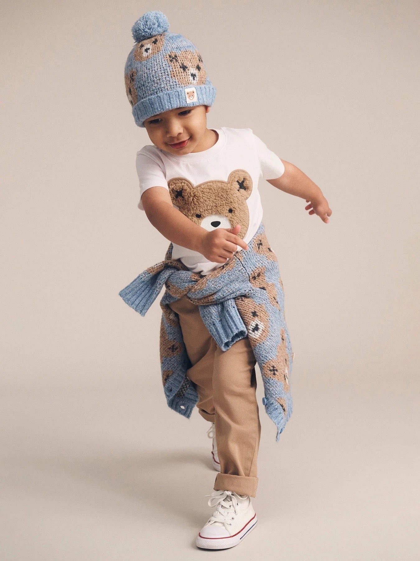 Huxbaby Dusk Blue Huxbear Knit Beanie