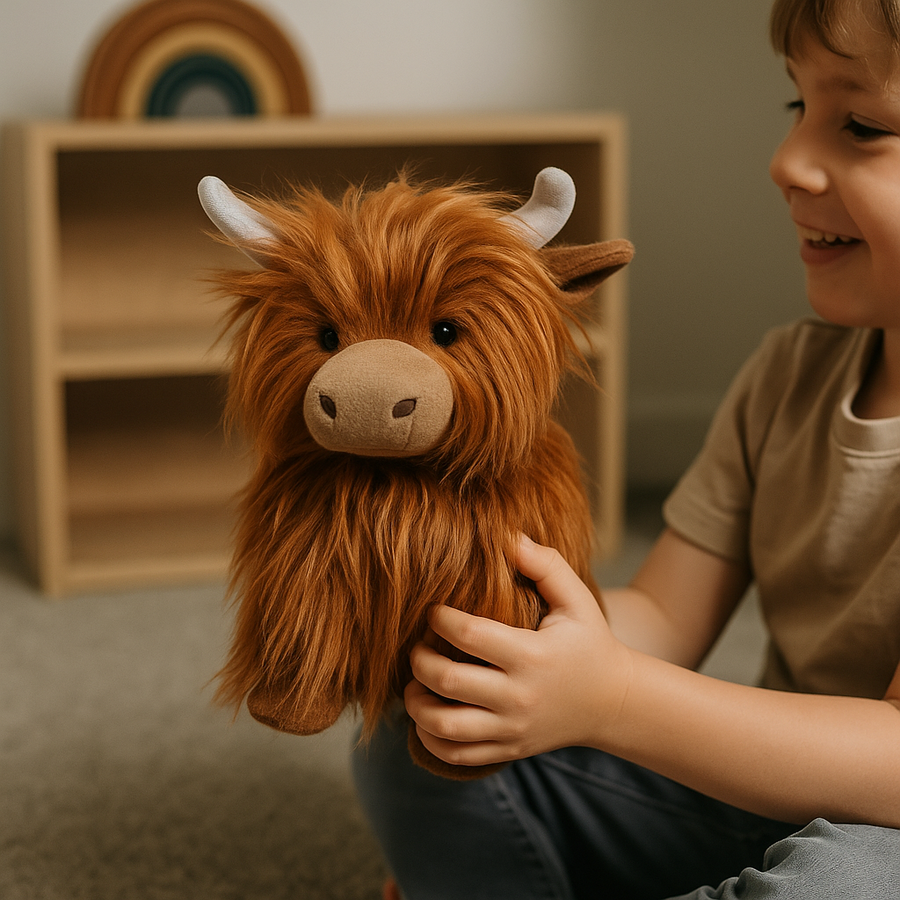 Lily and George Mac the Highland Cow