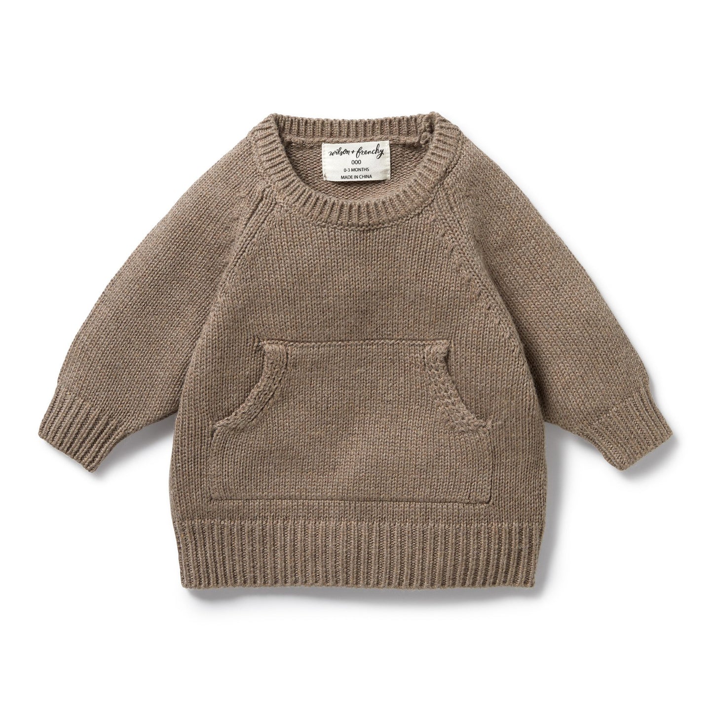 Kangeroo pocket jumper Walnut
