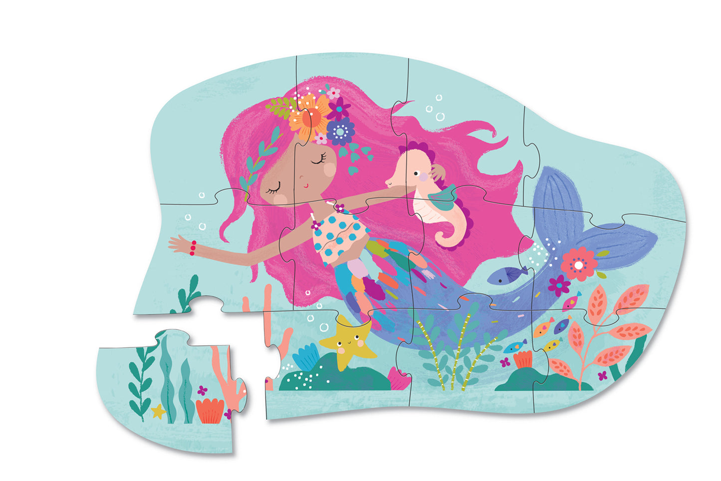 Crocodile Creek 12 pc Mini Puzzle Mermaid Dreams