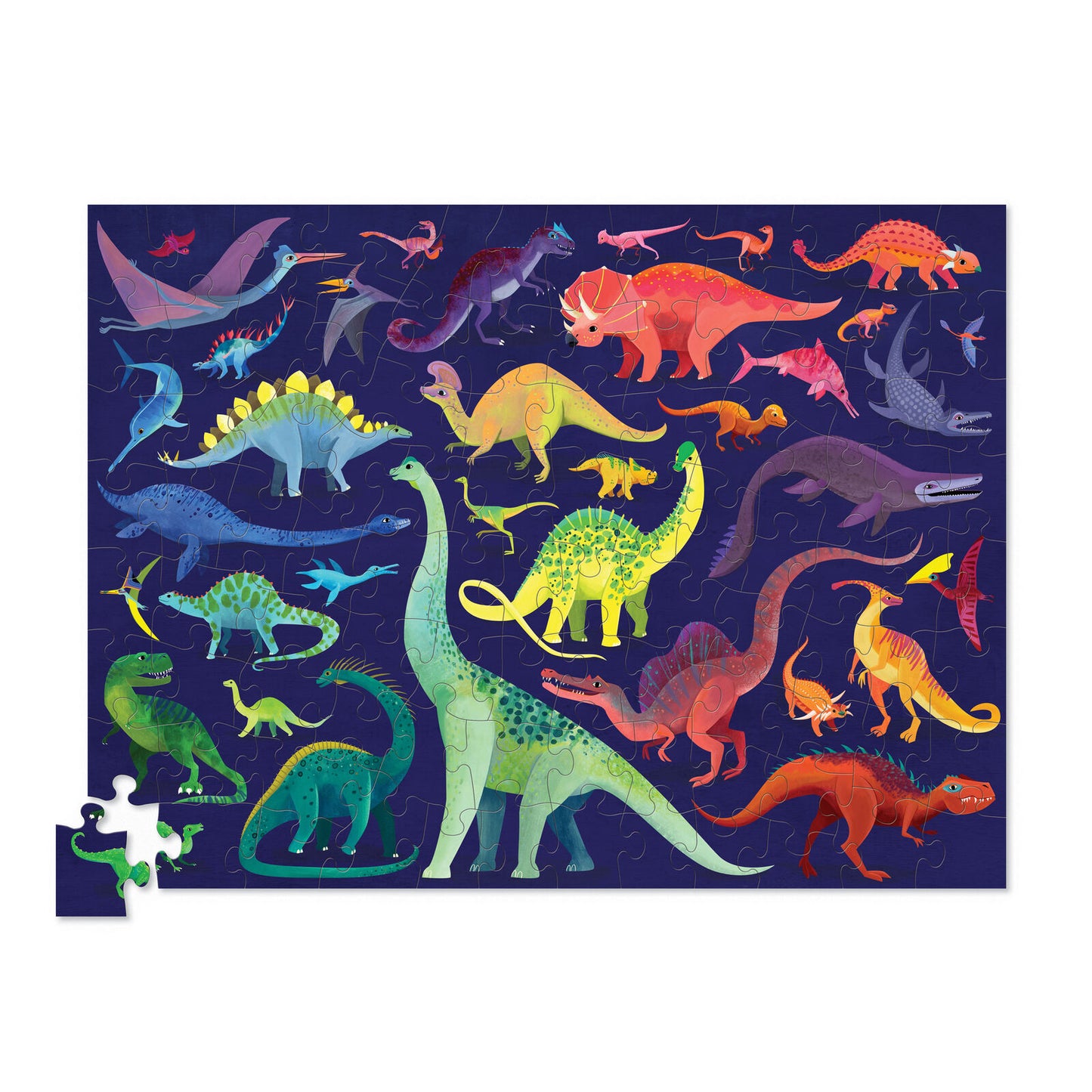 Crocodile Creek 36 Animal Puzzle 100 pc - Dino World