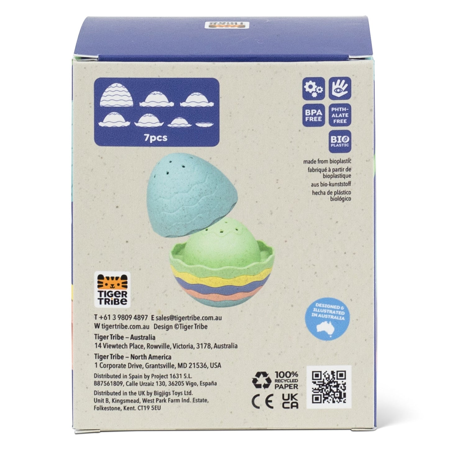 Tiger Tribe Stack and Pour Bath Egg