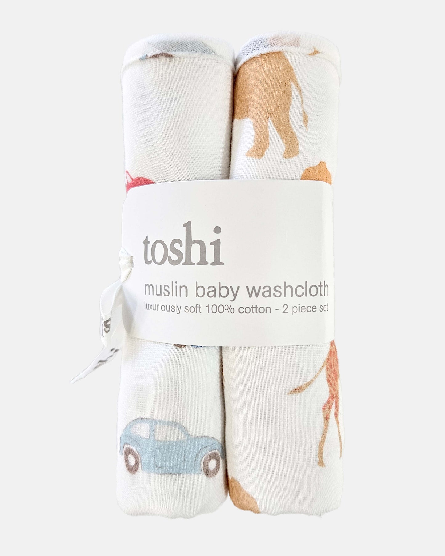 Toshi Baby Washcloth Muslin-2pcs Congo Dawn