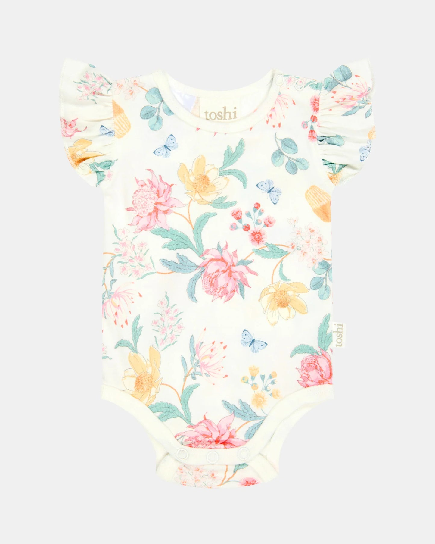 Toshi Onesie S/S Matilda Waratah Dawn