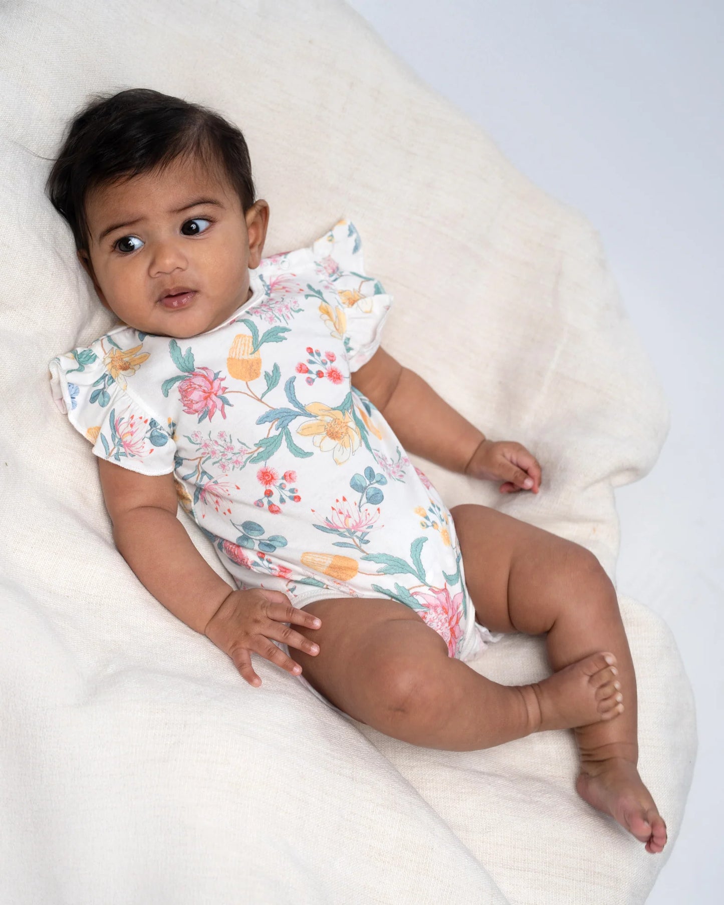 Toshi Onesie S/S Matilda Waratah Dawn