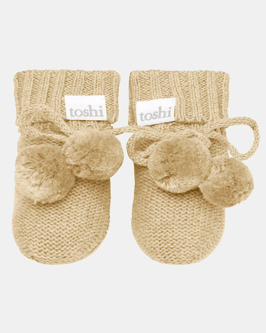Toshi Organic Baby Booties 0-3 months Assorted Colours