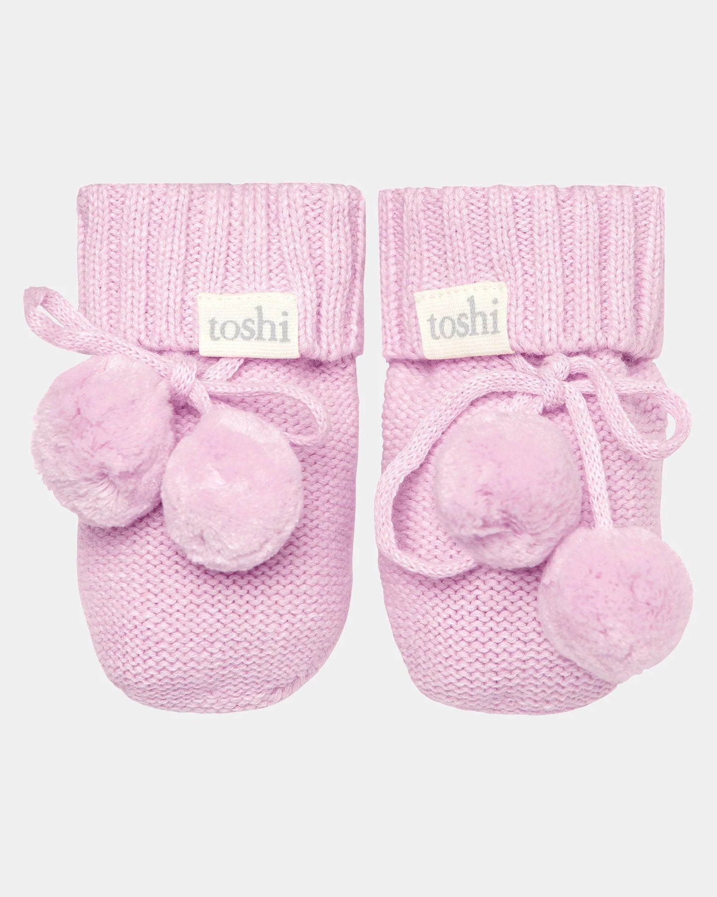 Toshi Organic Baby Booties 0-3 months Assorted Colours