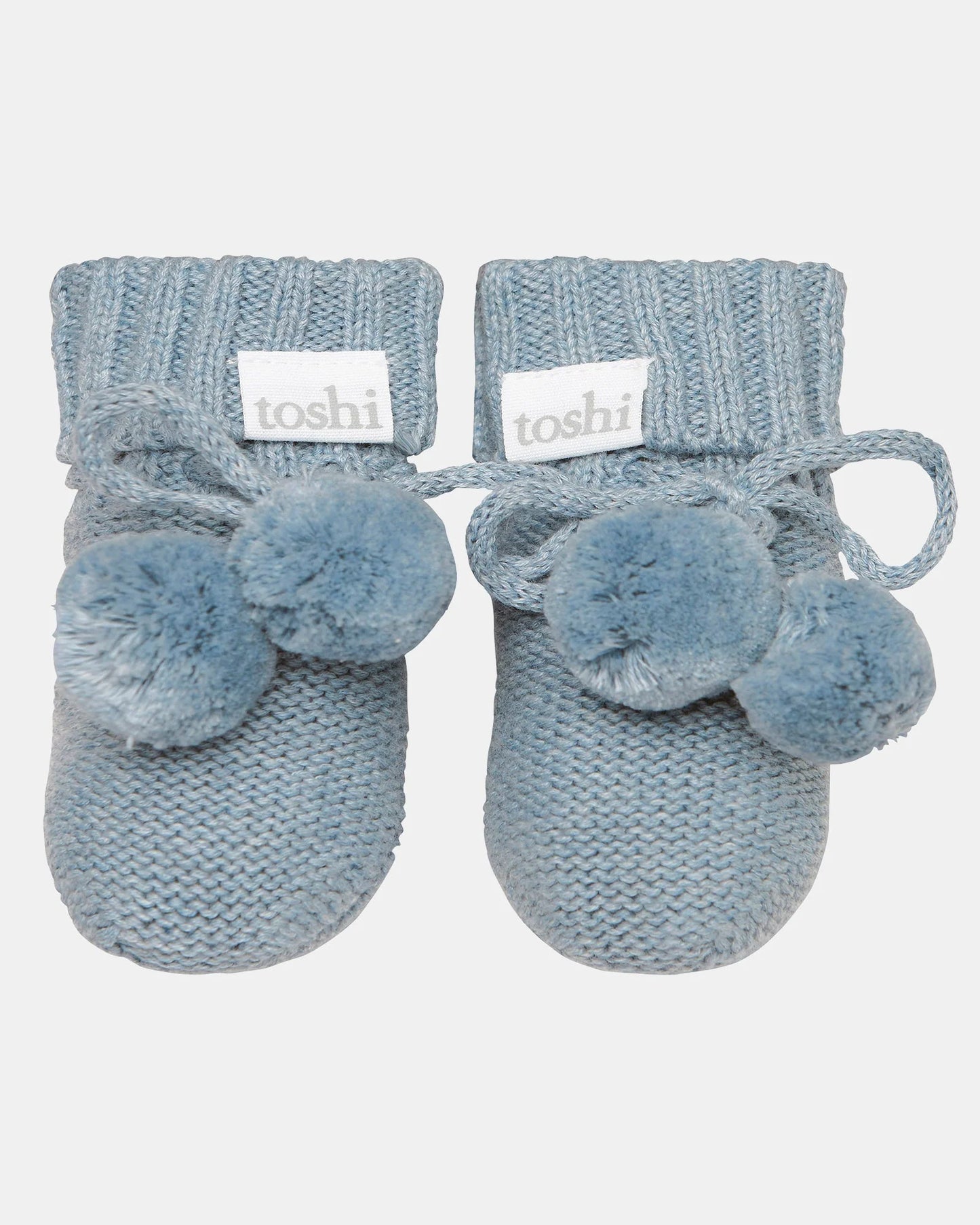 Toshi Organic Baby Booties 0-3 months Assorted Colours