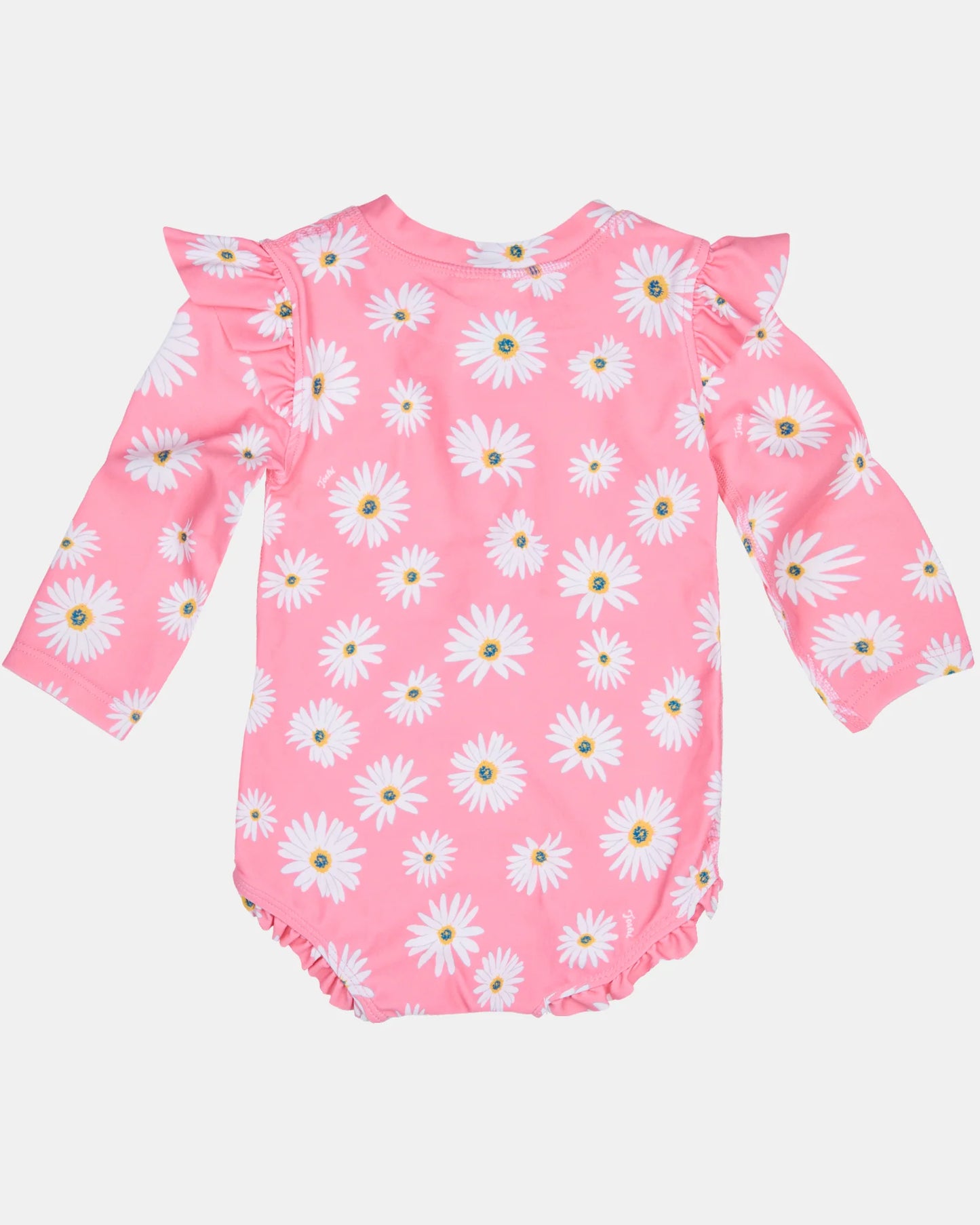 Toshi Swim Onesie L/S Ripple Daisy Watermelon