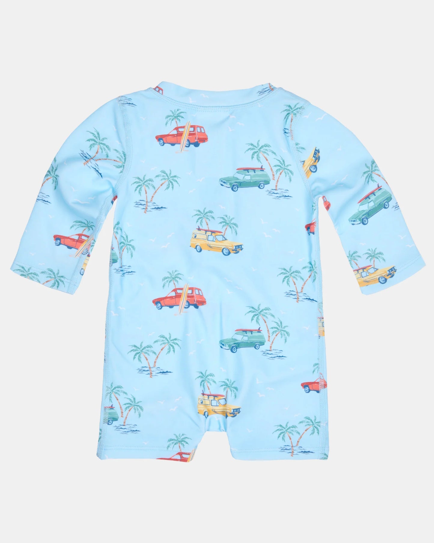 Toshi Swim Onesie L/S Splash Swell Seekers Sky