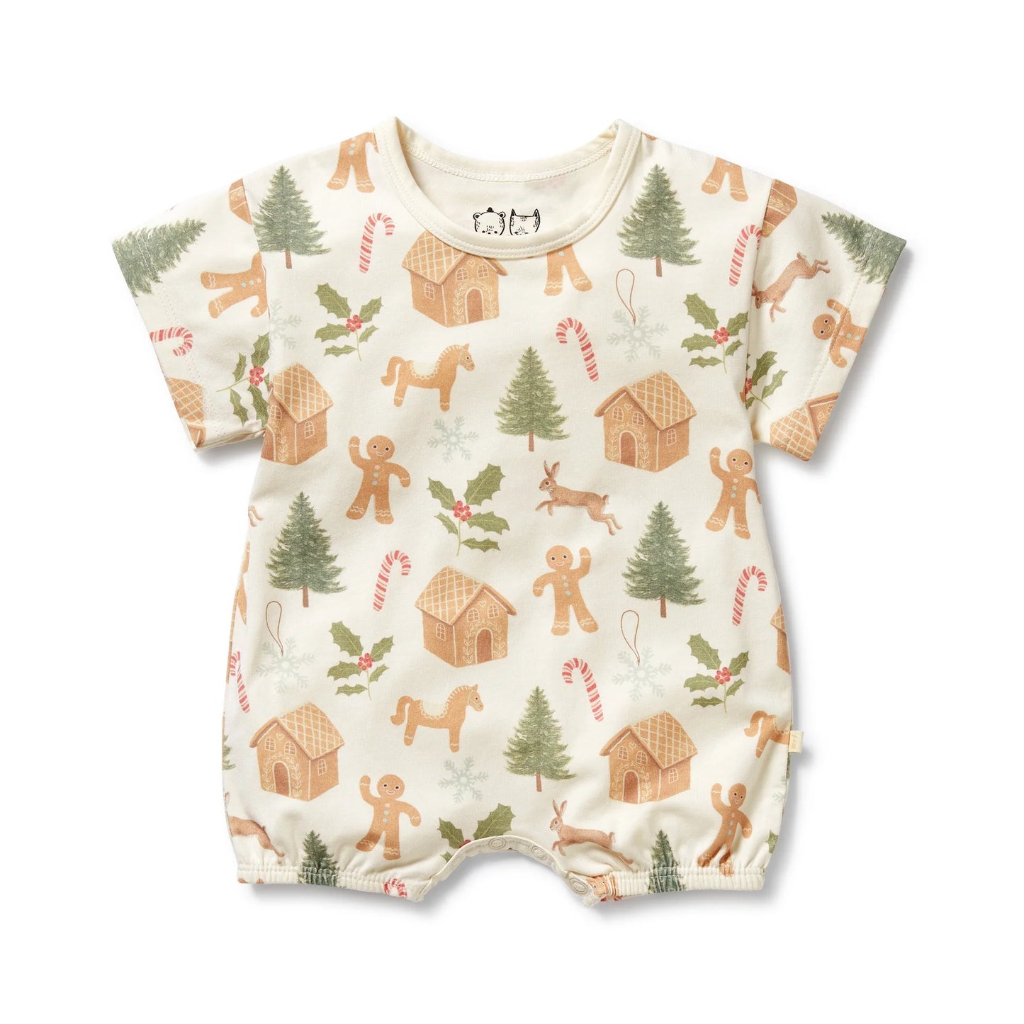 Wilson & Frenchy Holly Jolly Magic Organic Growsuit