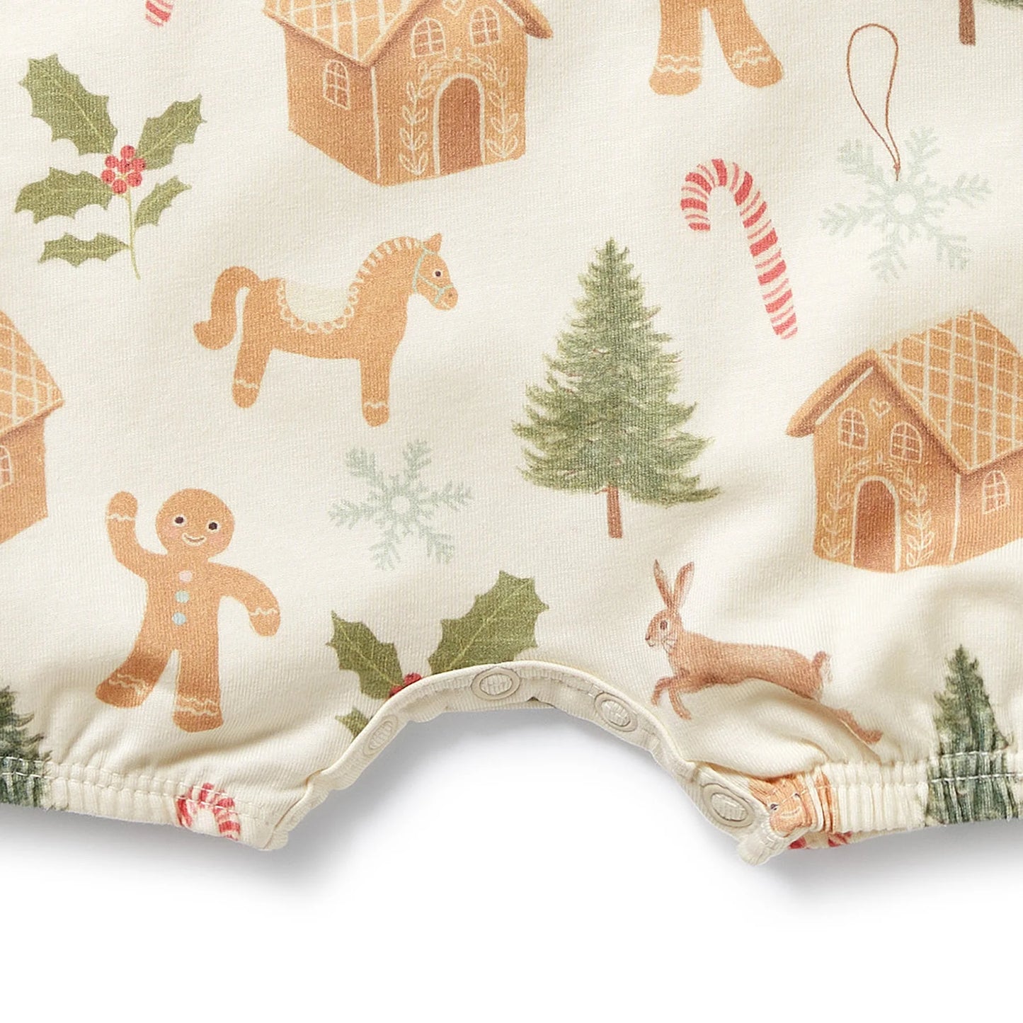 Wilson & Frenchy Holly Jolly Magic Organic Growsuit
