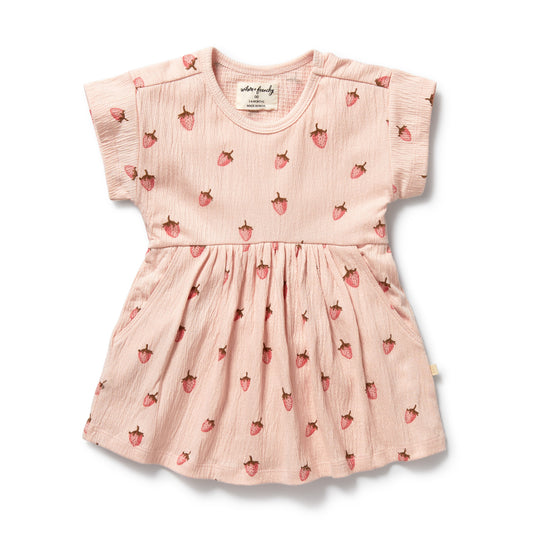 Wilson & Frenchy Strawberry Kisses Organic Dress
