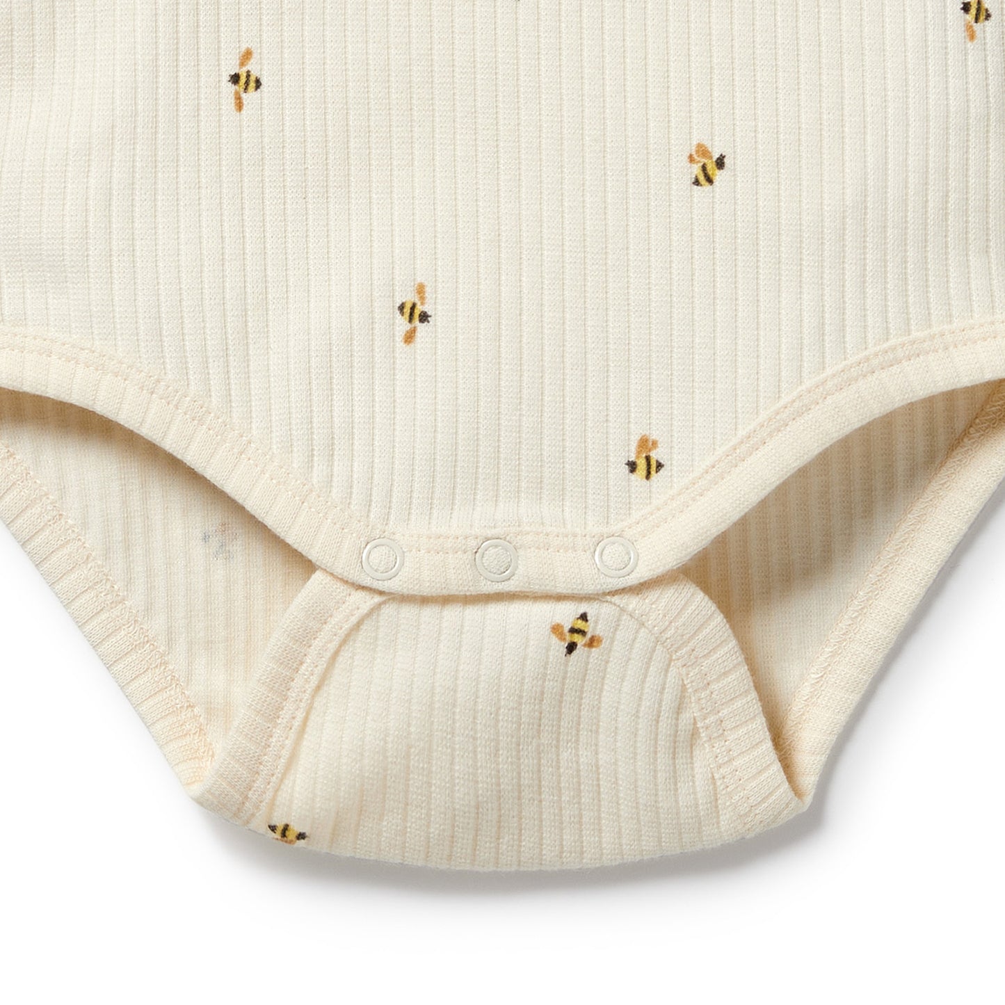 Wilson & Frenchy Bee Mine Organic Henley Bodysuit