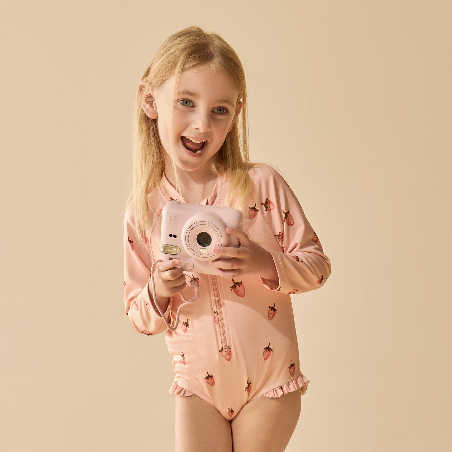 Wilson & Frenchy Strawberry Kisses Long Sleeved Swimsuit