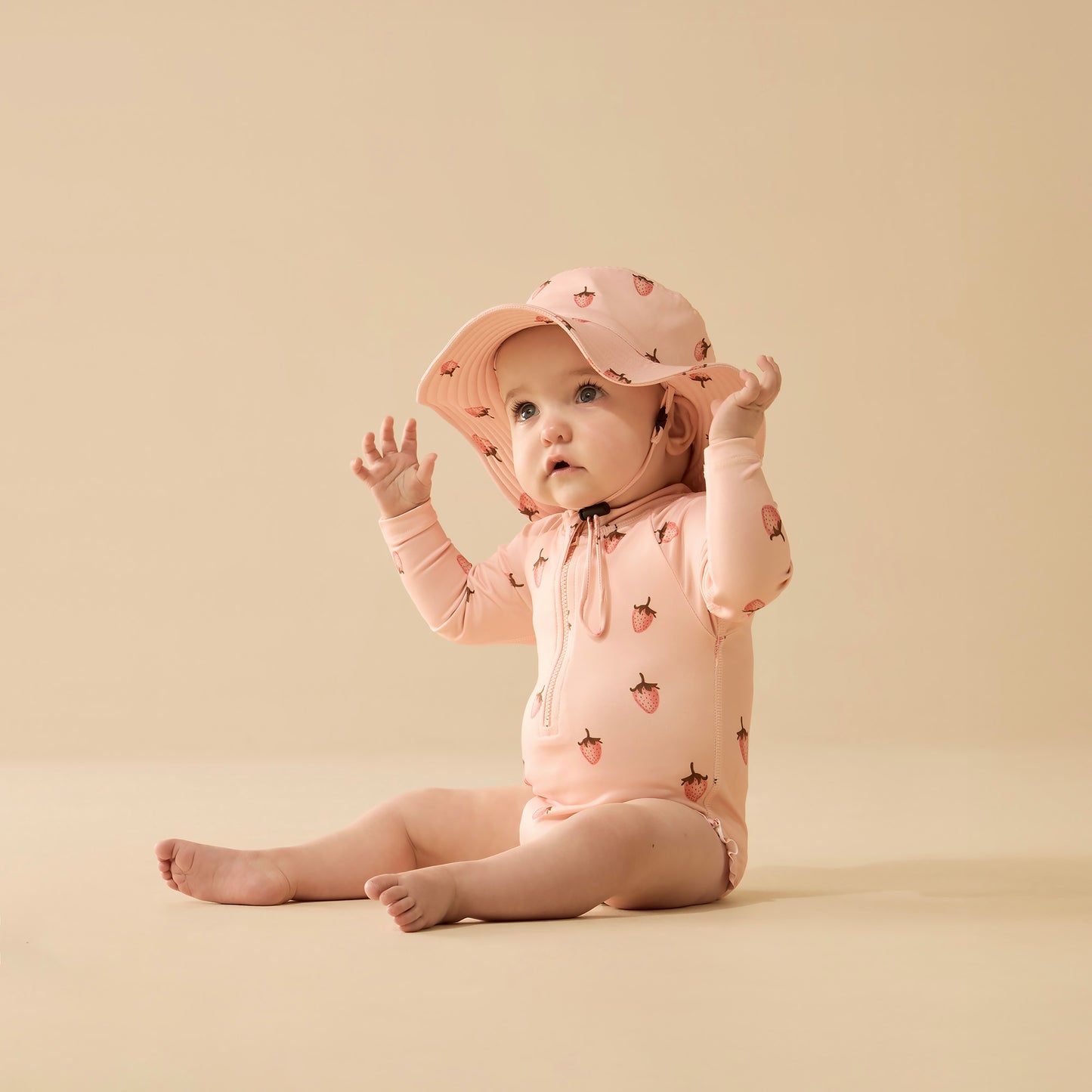 Wilson & Frenchy Strawberry Kisses Long Sleeved Swimsuit