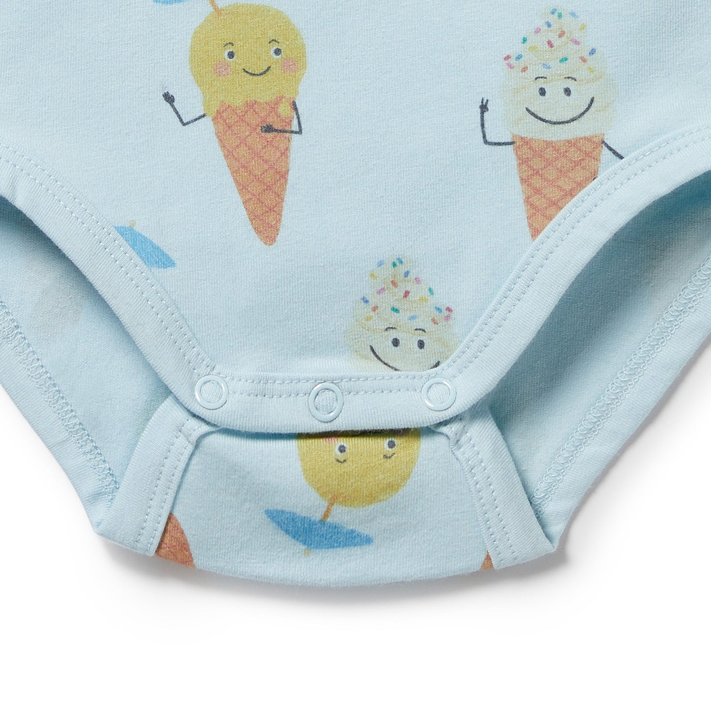 Wilson & Frenchy Frosty Friends Organic Henley Bodysuit