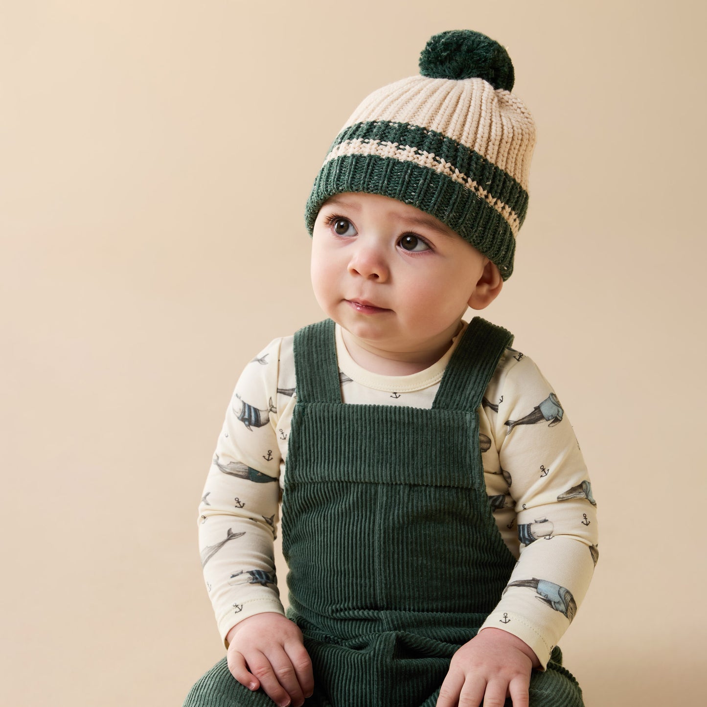 Wilson and Frenchy Woolly Whales Organic Bodysuit
